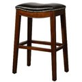 New Pacific Direct New Pacific Direct 358631B-01 Elmo Bonded Leather Bar Stool; Brown 358631B-01